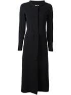Herno Long Belted Coat, Women's, Size: 46, Black, Polyamide/spandex/elastane