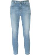 J Brand Cropped Skinny Jeans, Women's, Size: 30, Blue, Cotton/lyocell/spandex/elastane