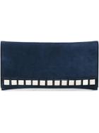 Tomasini Mirror Embellished Clutch - Blue
