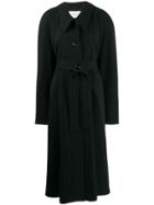 Lemaire Long Belted Coat - Blue