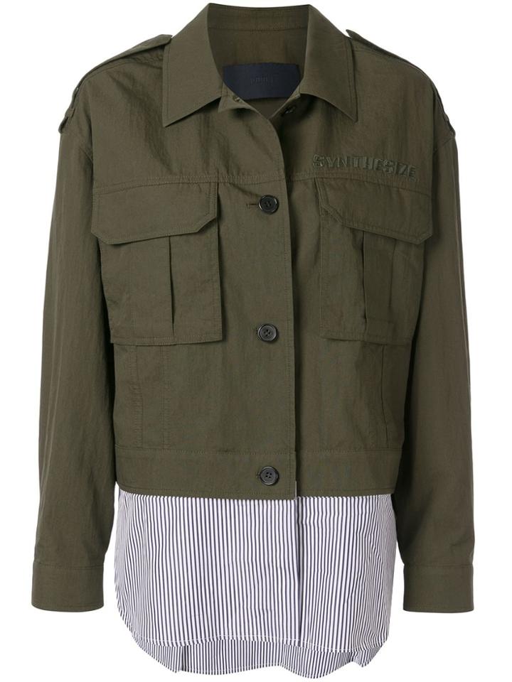 Juun.j Shirt Cargo Jacket - Green