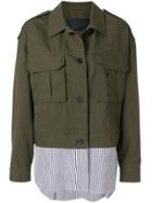 Juun.j Shirt Cargo Jacket - Green