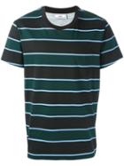 Ami Alexandre Mattiussi Stripe Chest Pocket T-shirt, Men's, Size: Small, Black, Cotton