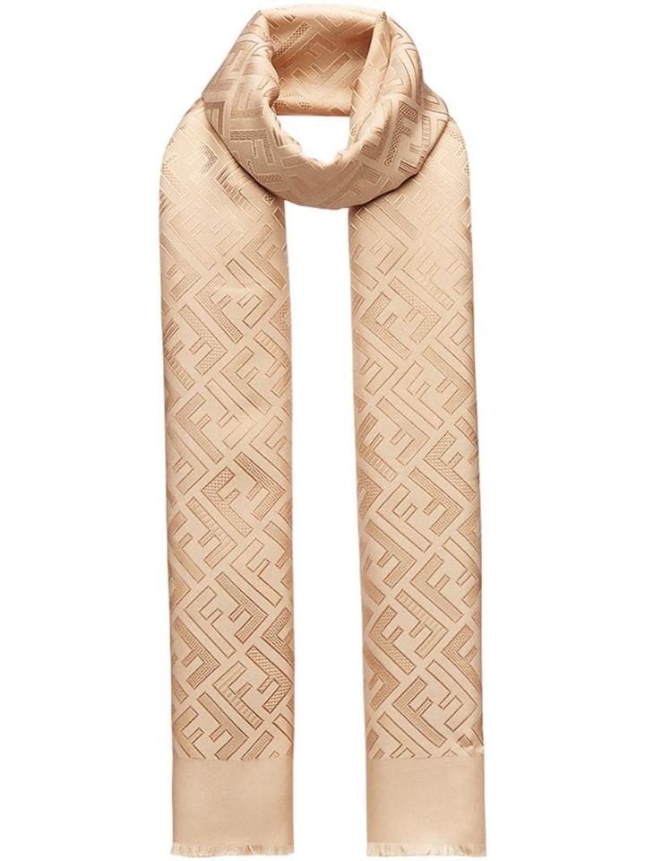 Fendi Ff Motif Scarf - Neutrals