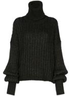 Uma Wang Metallic Roll Neck Jumper - Brown