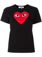 Comme Des Garçons Play Heart Print T-shirt, Women's, Size: Large, Cotton