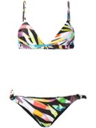 Mara Hoffman - Print Tie-side Bikini - Women - Nylon/spandex/elastane/recycled Polyester - S, Black, Nylon/spandex/elastane/recycled Polyester