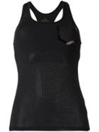 Monreal London Perforated Racerback Tank Top, Women's, Size: Large, Black, Polyamide/spandex/elastane