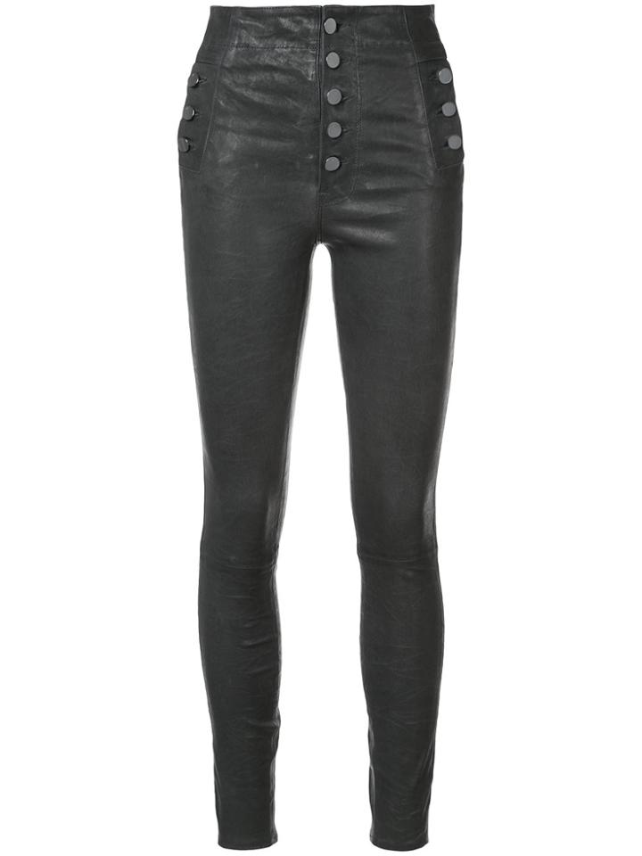 J Brand High-rise Skinny Trousers - Grey
