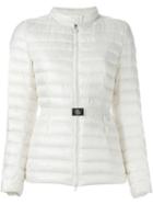 Moncler Damas Padded Jacket, Women's, Size: 4, White, Feather Down/polyamide/feather