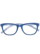 Saint Laurent Eyewear Square-frame Glasses - Blue