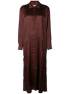 Uma Wang Maxi Shirt Dress - Red