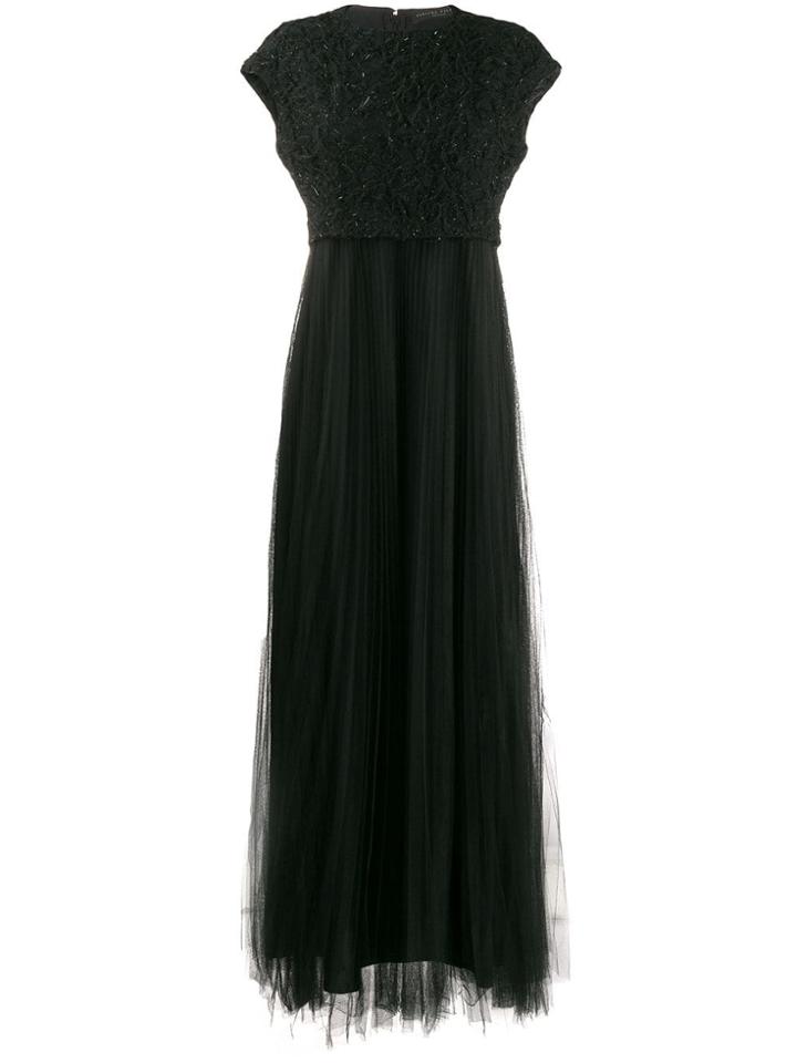 Fabiana Filippi Embroidered Detail Dress - Black