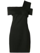 Helmut Lang Asymmetric Knee-length Dress - Black