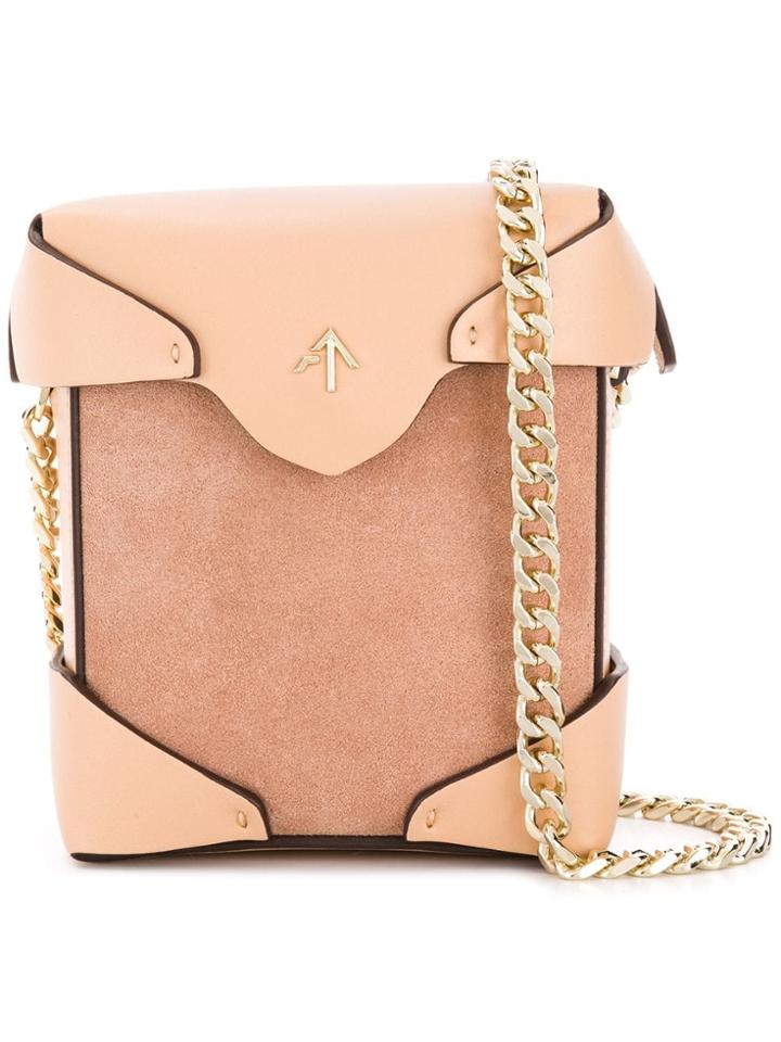 Manu Atelier Micro Pristine Shoulder Bag - Nude & Neutrals