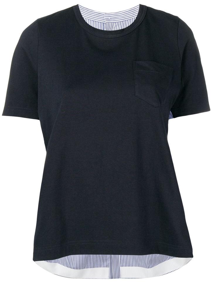 Sacai Hybrid T-shirt - Blue