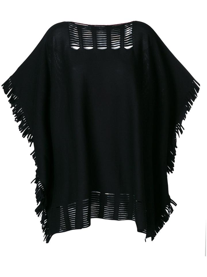 Issey Miyake Slashed Top - Black