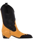 Manu Atelier Deniz 44mm Panelled Cowboy Boots - Black