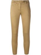 Dondup Cropped Tapered Chinos, Women's, Size: 31, Nude/neutrals, Cotton/spandex/elastane
