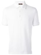 Loro Piana Short Sleeve Polo Shirt, Men's, Size: Large, White, Cotton/spandex/elastane
