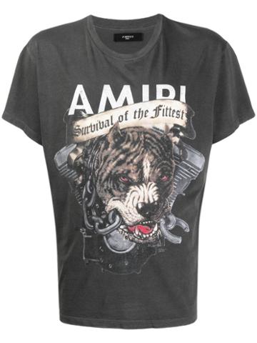 Amiri Printed Pitbull T-shirt - Grey