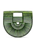 Cult Gaia Green Ark Mini Acrylic Tote Bag