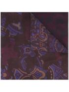 Etro Printed Scarf, Men's, Pink/purple, Viscose/silk