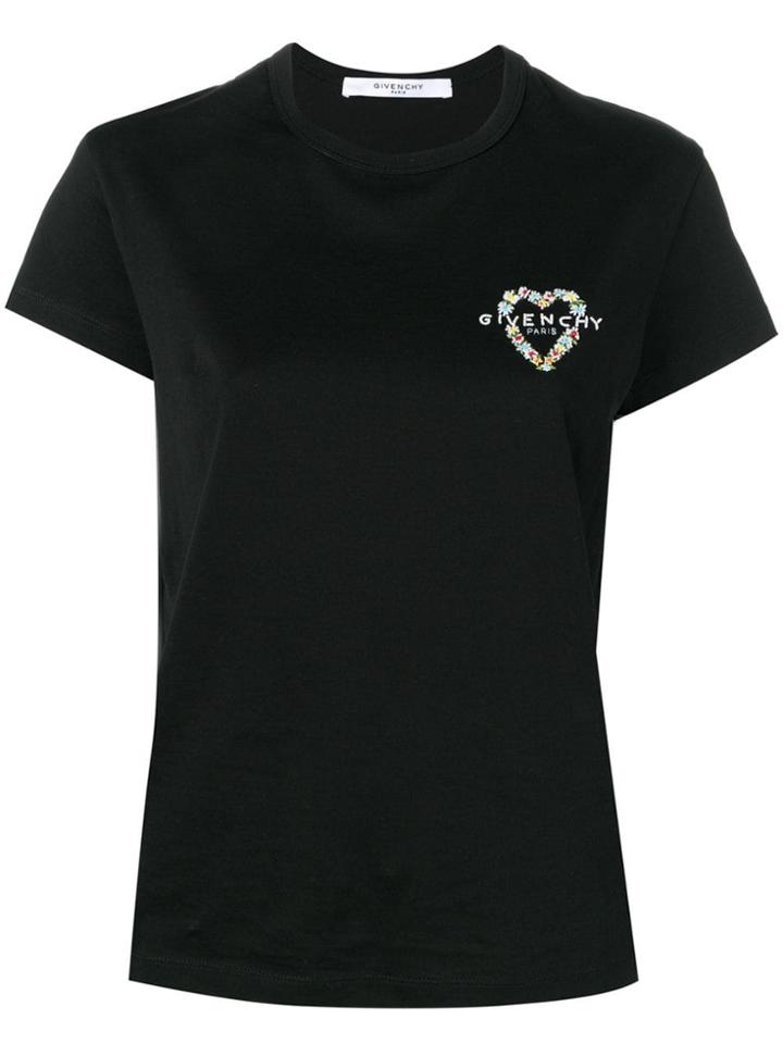 Givenchy Heart Logo T-shirt - Black