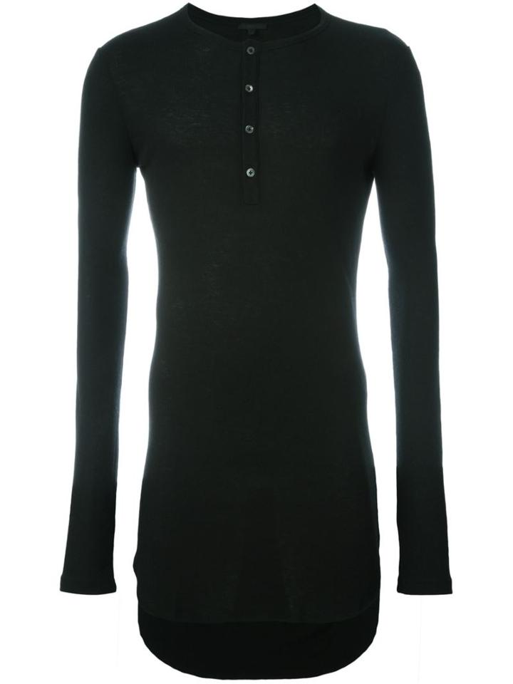Ann Demeulemeester Long Line Henley Top