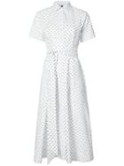 Lisa Marie Fernandez - Polka Dot Shirt Dress - Women - Cotton - 2, White, Cotton