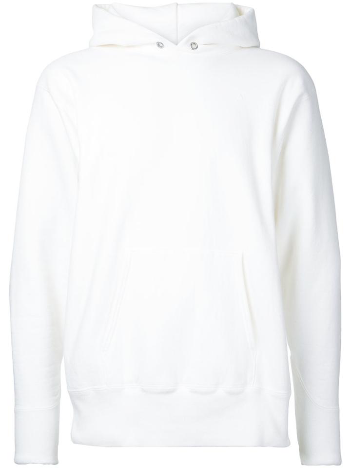 Aton - Kangaroo Pocket Hoodie - Men - Cotton - 6, White, Cotton