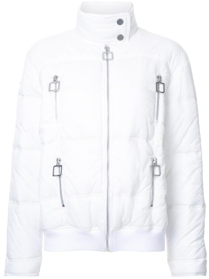 Courrèges High Neck Puffer Jacket - White