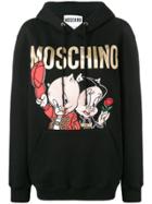 Moschino Porky & Petunia Pig Hoodie - Black