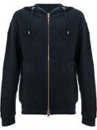 Balmain Textured Hoodie - Blue