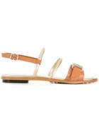 Tod's Buckle-detailed Multi-strap Sandals - Brown
