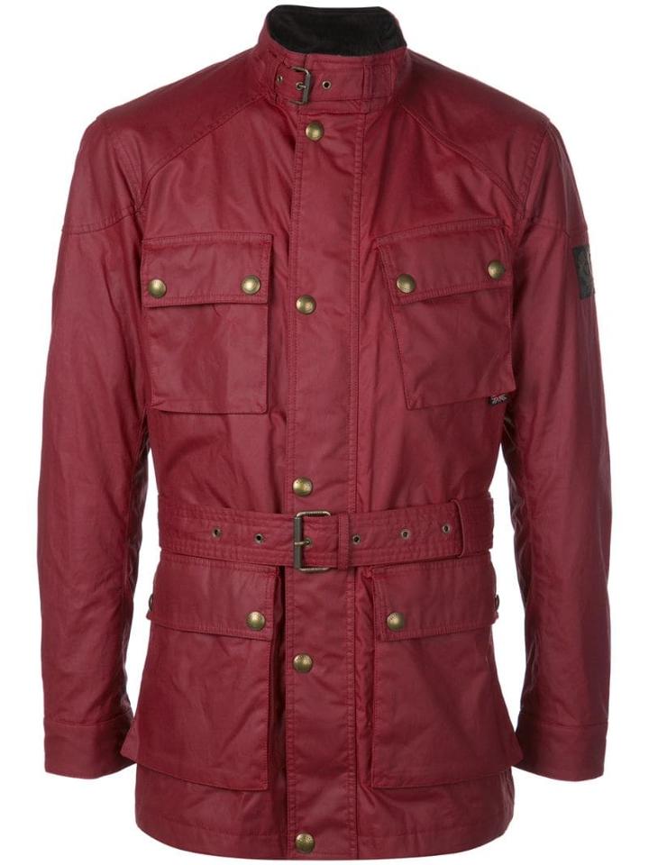Belstaff Multi-pocket Shirt Jacket - Red