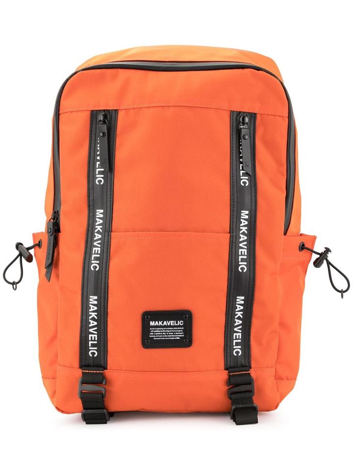 Makavelic Large Rectangular Backpack - Orange