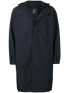 Helmut Lang Hooded Logo Coat - Black