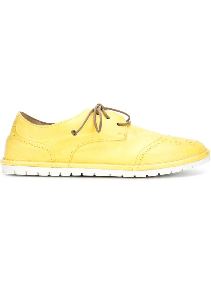 Marsèll Brogue Shoes, Women's, Size: 37, Yellow/orange, Leather/rubber