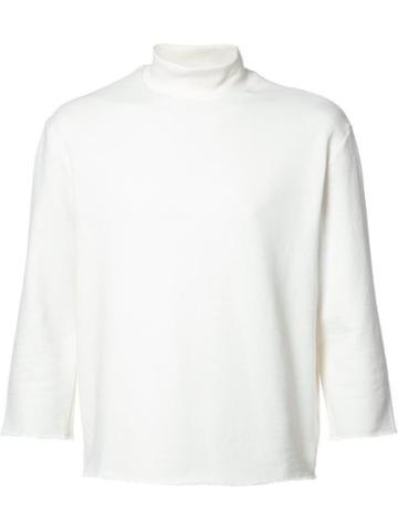 Bristol Turtleneck Sweatshirt, Men's, Size: Large, White, Cotton