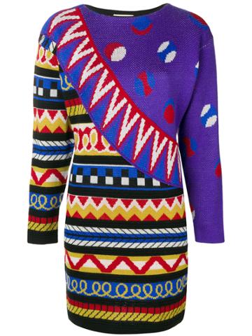 Kansai Yamamoto Vintage Striped Knitted Dress - Multicolour