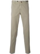 Pt01 Off Centre Button Chinos, Men's, Size: 56, Nude/neutrals, Cotton/spandex/elastane