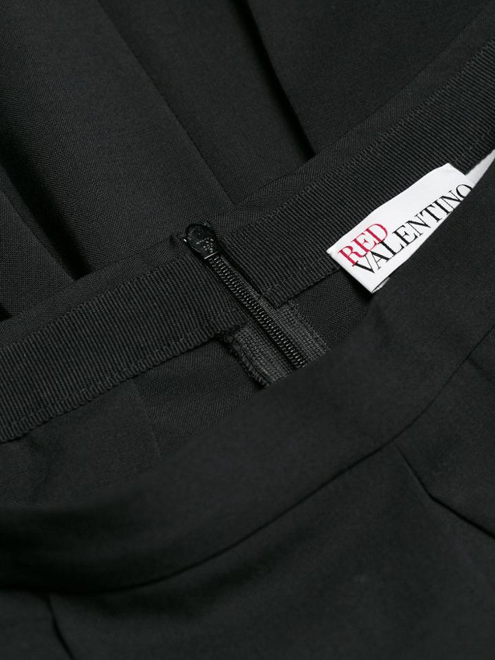Red Valentino Pleated Skirt - Black
