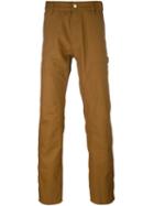 Carhartt Straight Trousers, Men's, Size: 36, Brown, Polyester/cotton