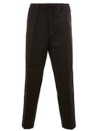 Juun.j Drawstring Waist Cropped Trousers, Men's, Size: 50, Black, Cotton/polyester/rayon