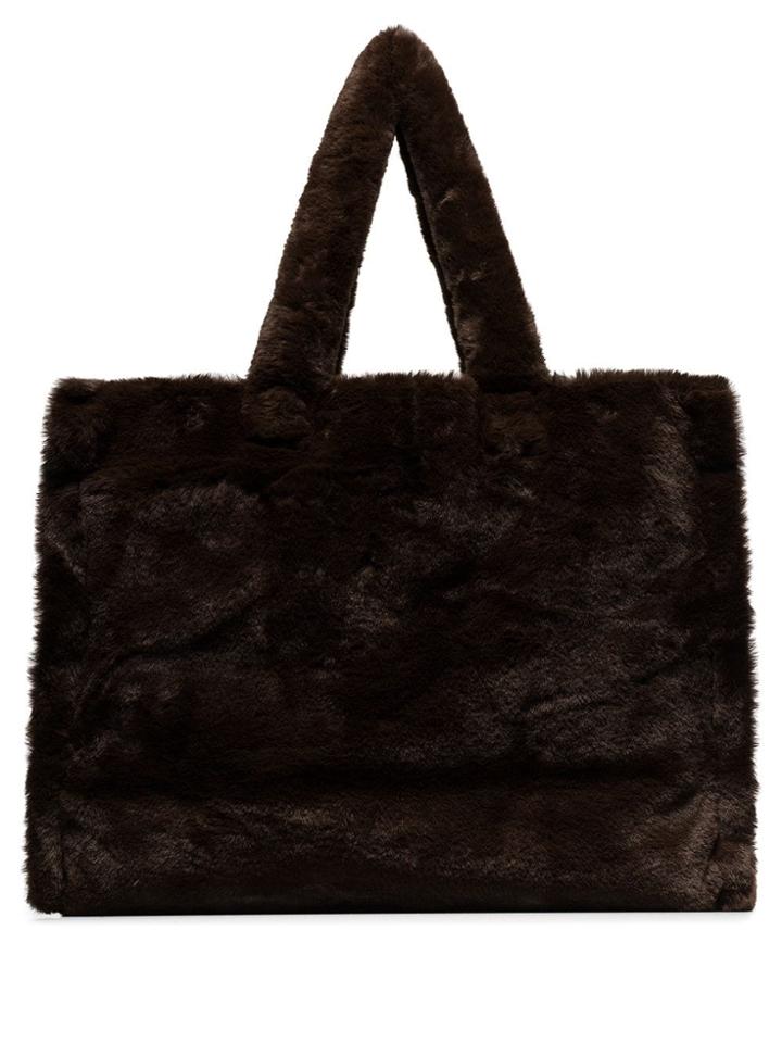 Stand Lola Faux-fur Tote Bag - Brown