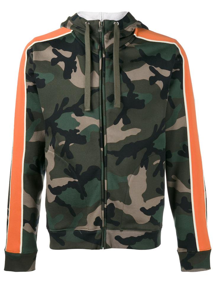 Valentino - Camouflage Hoodie - Men - Cotton/polyamide - M, Green, Cotton/polyamide
