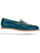 Grenson Juno Loafers, Women's, Size: 5.5, Blue, Calf Leather/bos Taurus/rubber
