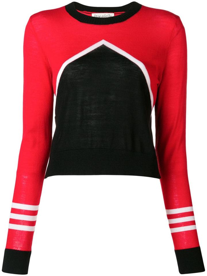 Être Cécile Colour Block Jumper - Black