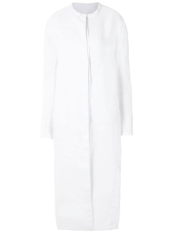 Osklen Side Slits Shirt Dress - White